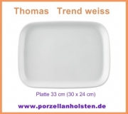Thomas Trend Weiss Platte 33 cm