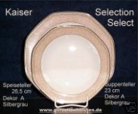 Kaiser Selection Select Suppenteller silbergrau