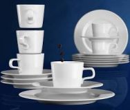 Seltmann No Limits Wei uni Kaffeeservice 18 tlg.