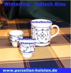 Kaffeetasse konisch Tasse 0,2 L Winterling indischblau indischblau 