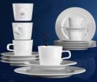 Seltmann No Limits Wei uni Kaffeeservice 18 tlg.